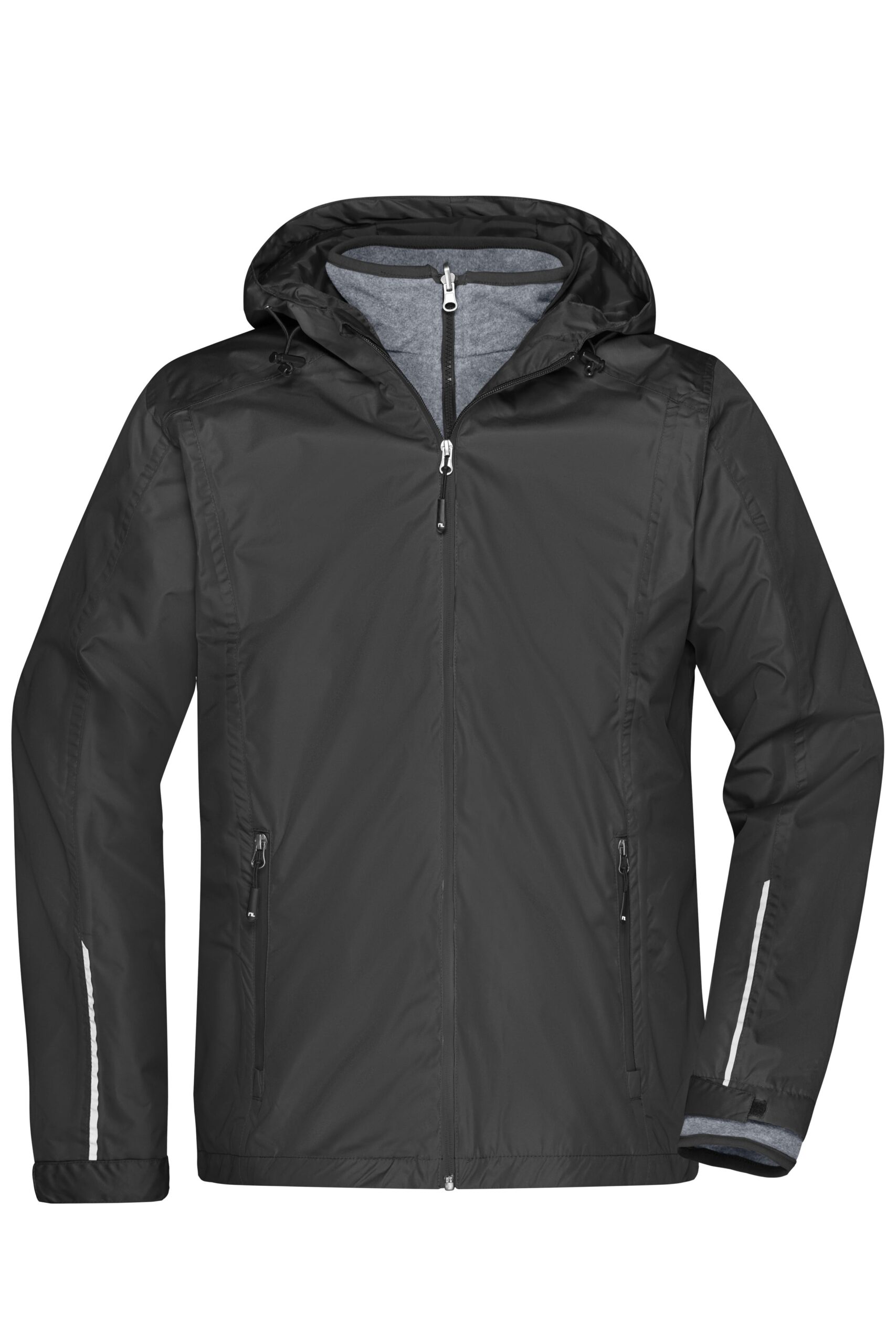 James & Nicholson Men's 3-in-1-Jacket JN1154 - black/black