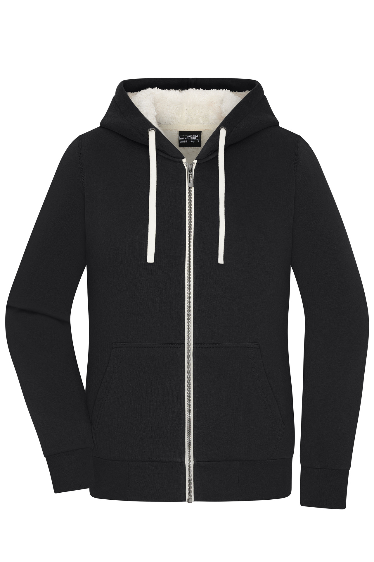 James & Nicholson Ladies' Doubleface Jacket JN1319 - black/nature