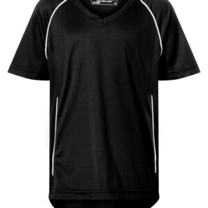 James & Nicholson Team Shirt JN386 - black/white