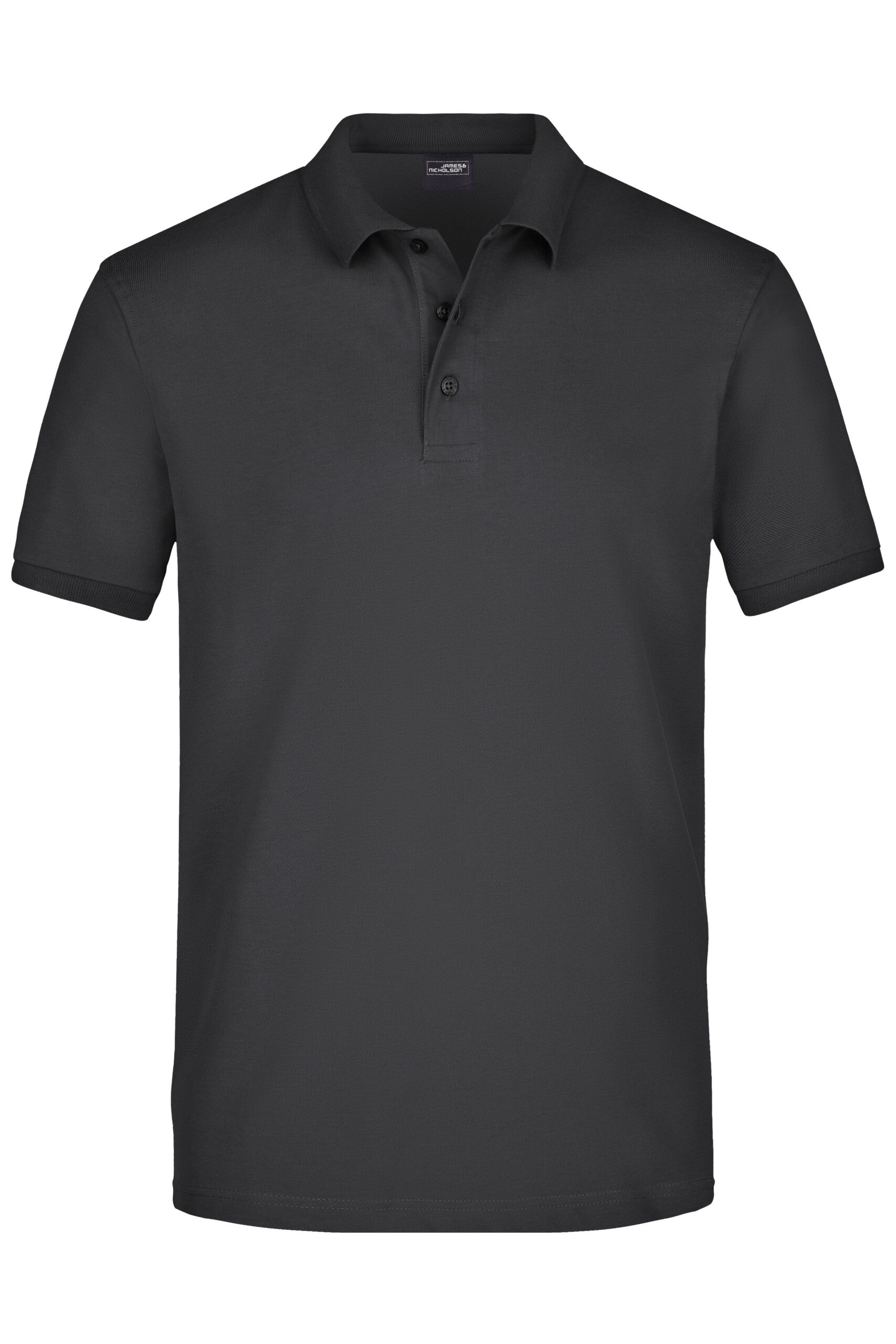 James & Nicholson Men's Elastic Polo Piqué JN710 - black