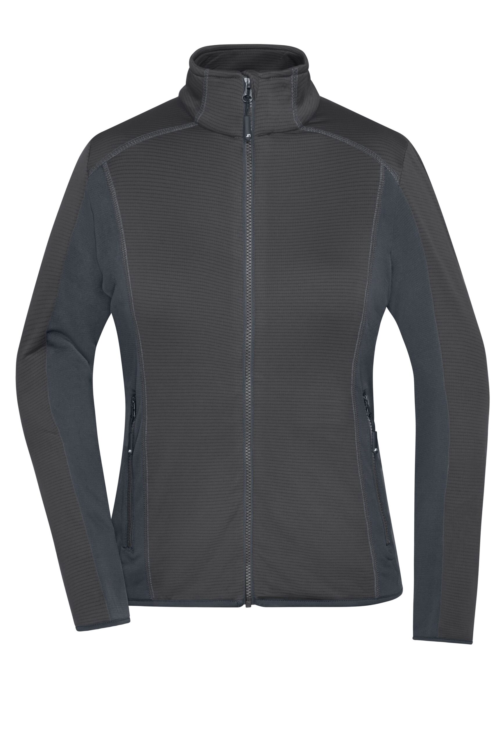 James & Nicholson Ladies' Structure Fleece Jacket JN783 - black/carbon