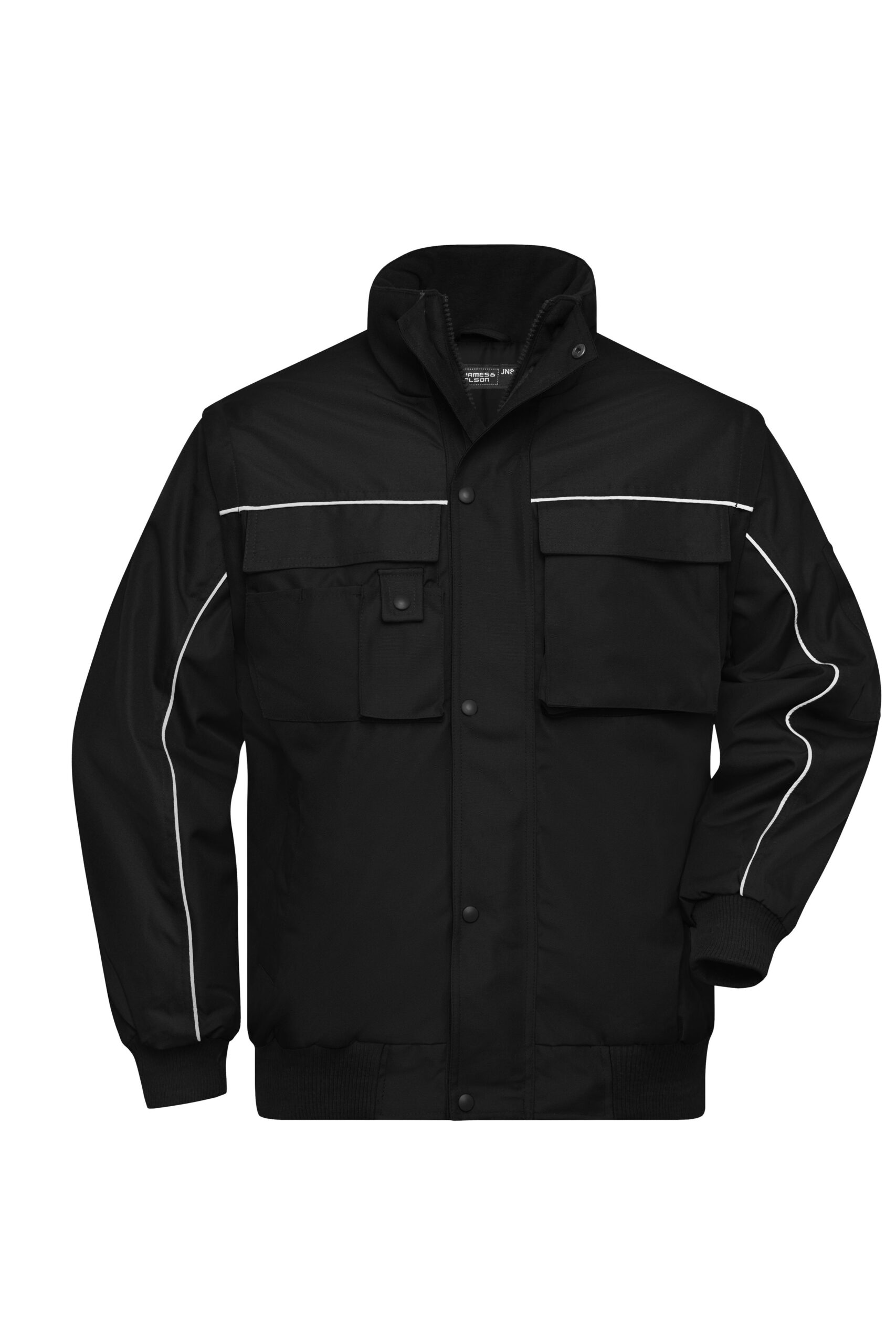 James & Nicholson Workwear Jacket JN810 - black/black