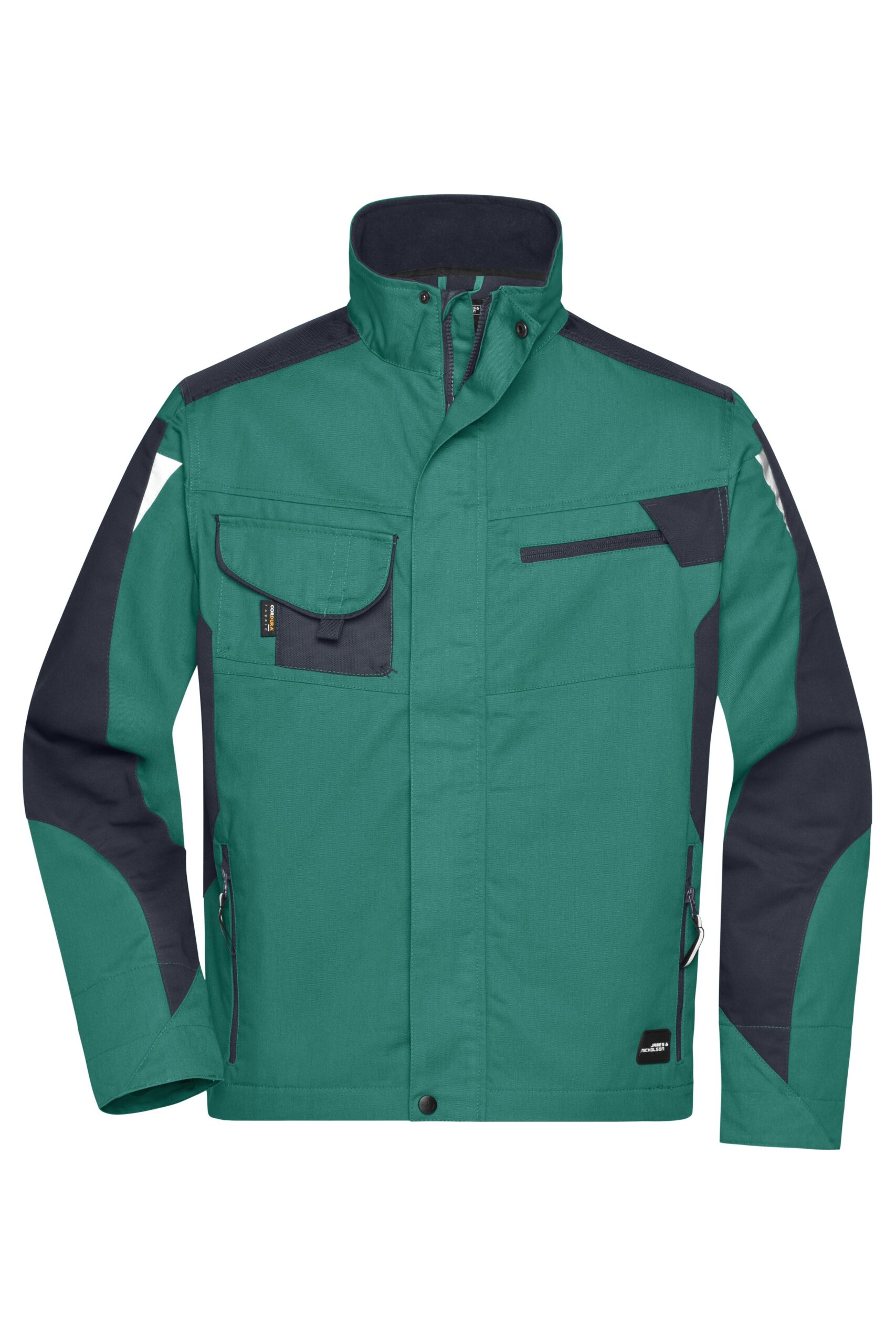 James & Nicholson Workwear Jacket - STRONG - JN821 - dark-green/black