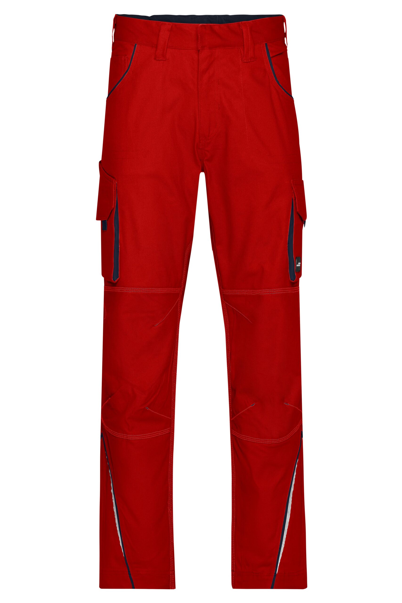 James & Nicholson Workwear Pants - COLOR - JN847 - red/navy
