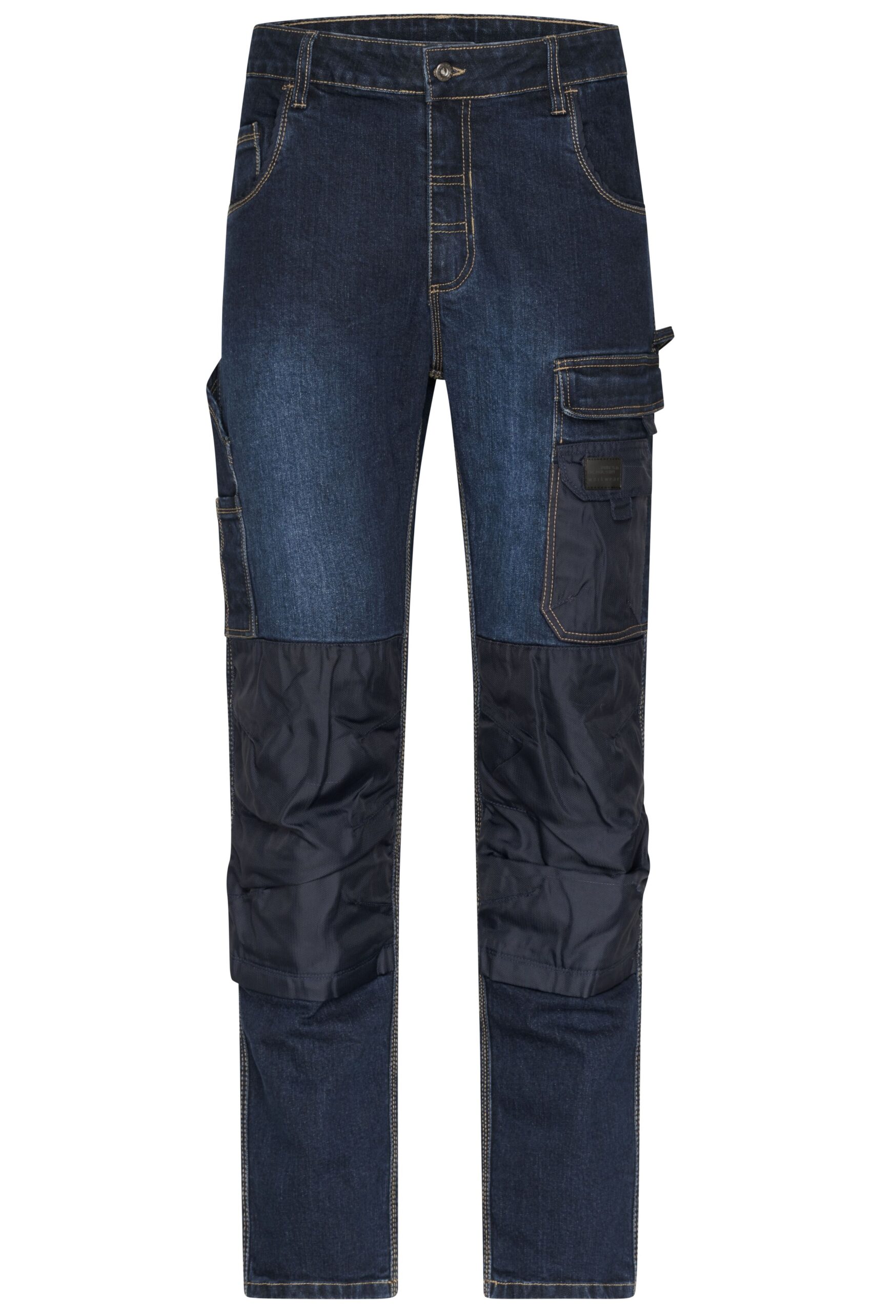 James & Nicholson Workwear Stretch-Jeans JN875 - blue-denim