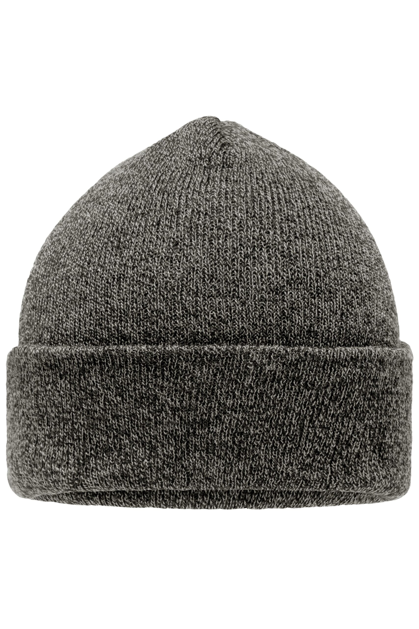 myrtle beach Melange Beanie MB7122 - black-melange