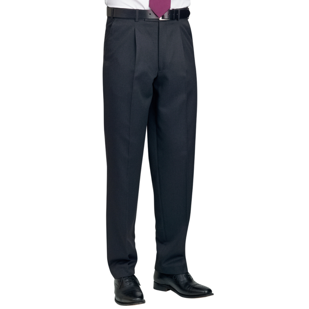 Brook Taverner Delta Classic Fit Trouser 8515 - Charcoal