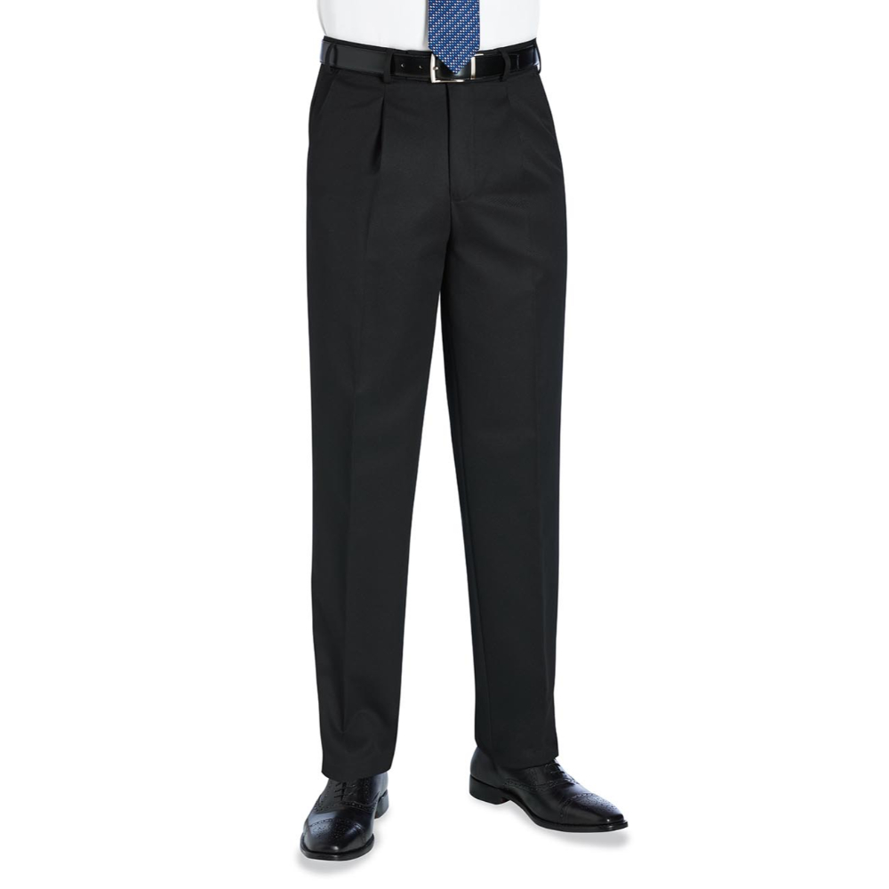 Brook Taverner Delta Classic Fit Trouser 8515 - Black