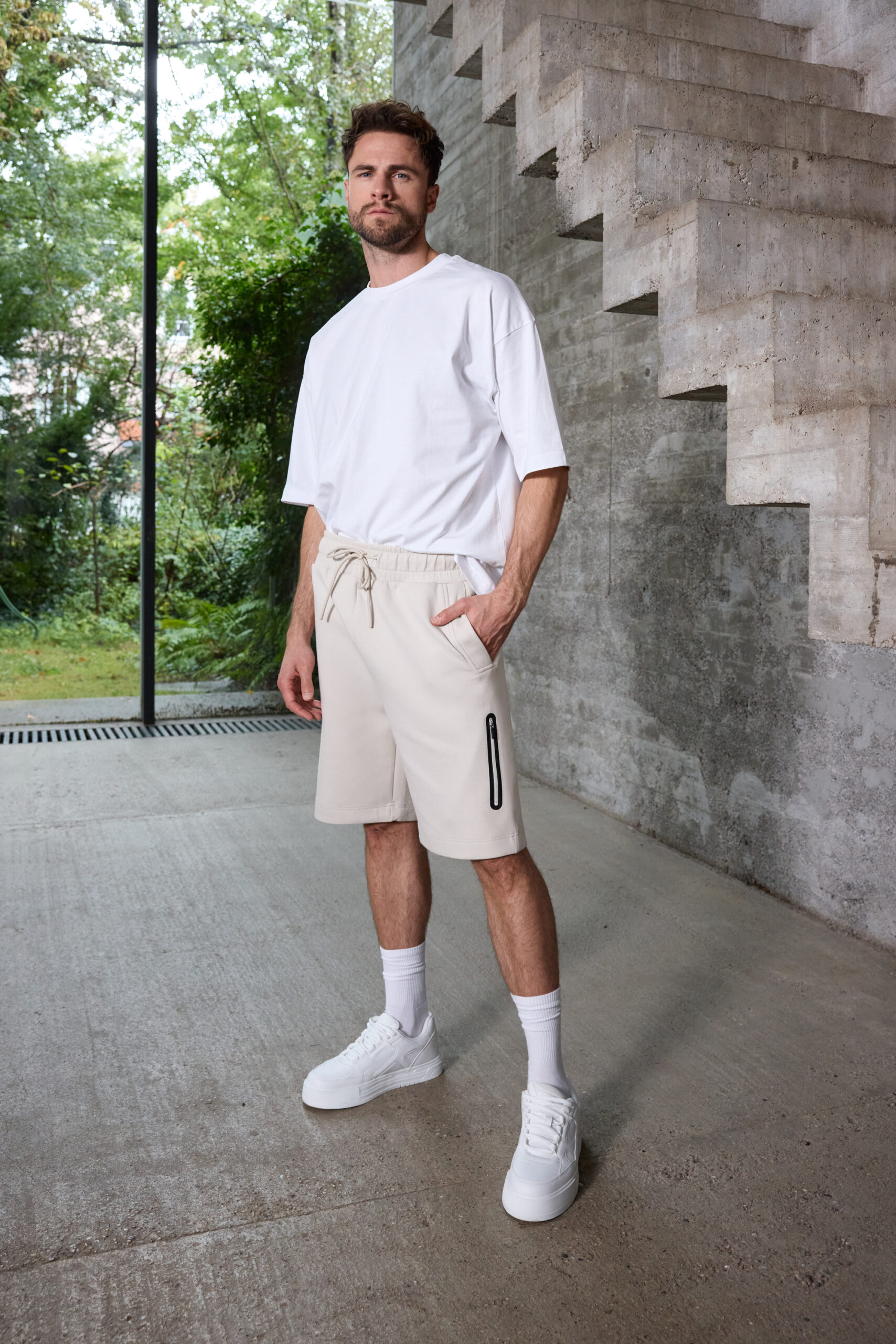 James & Nicholson Men's Shorts Interlock 8048