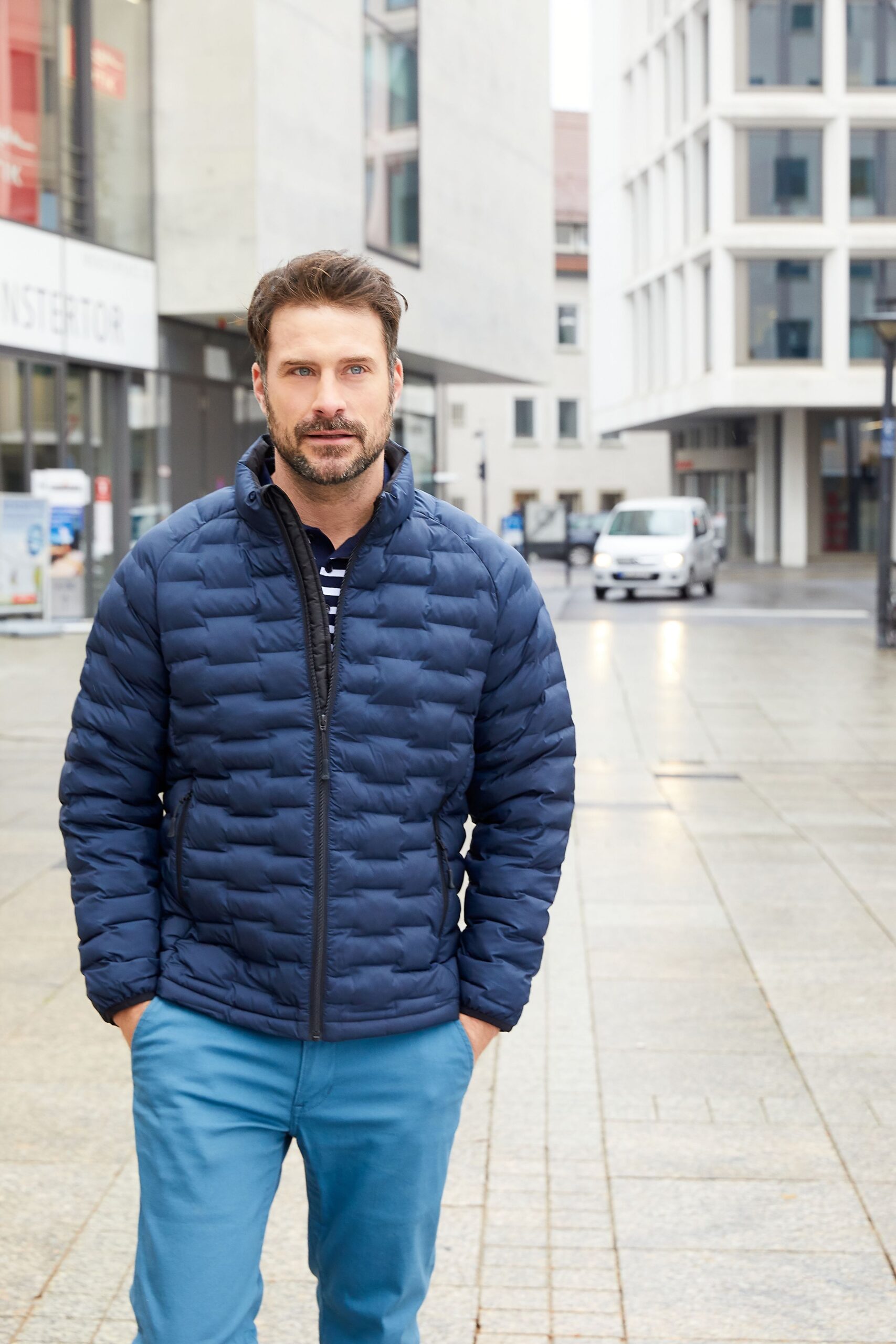 James & Nicholson Men's Modern Padded Jacket JN1162