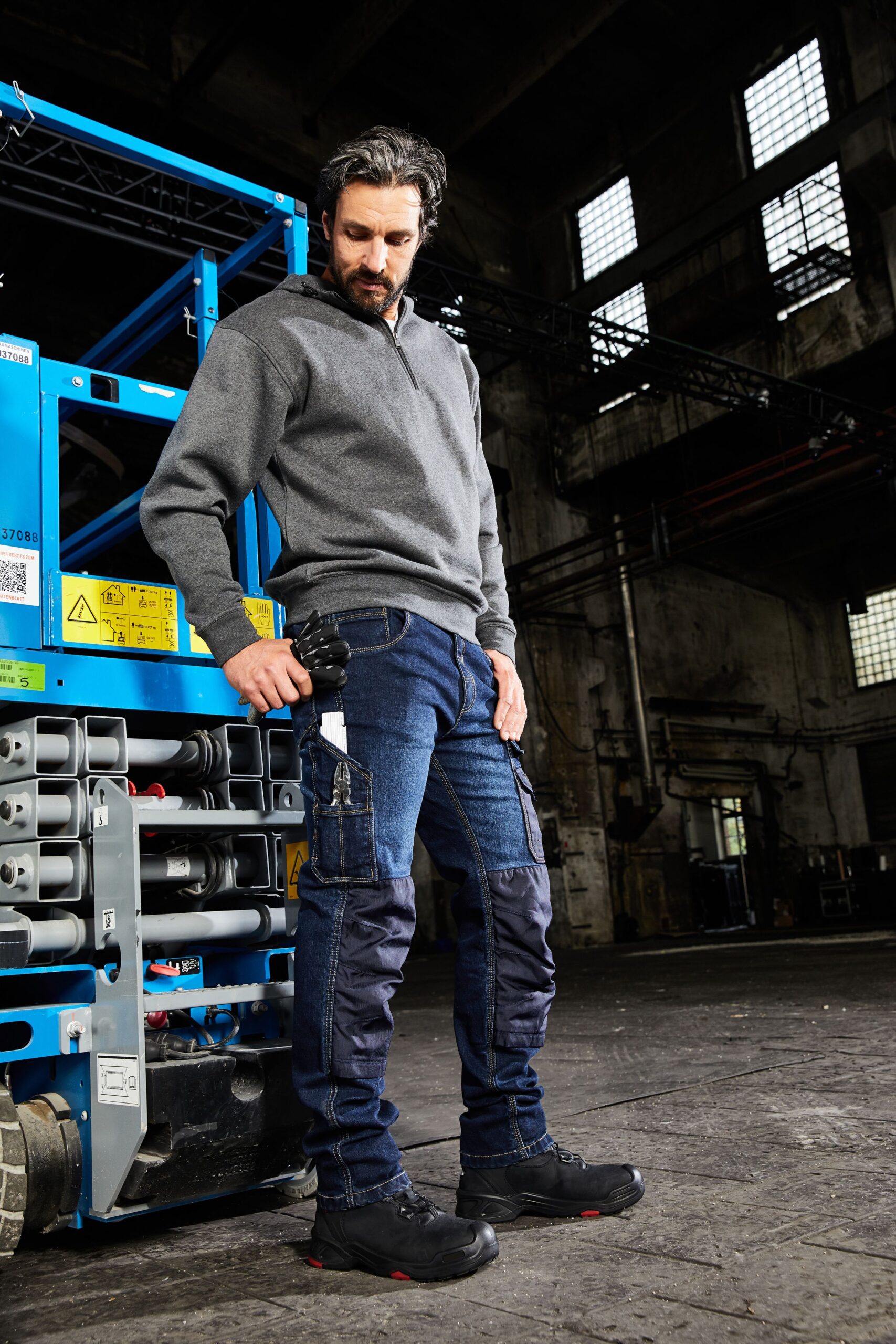 James & Nicholson Workwear Stretch-Jeans JN875