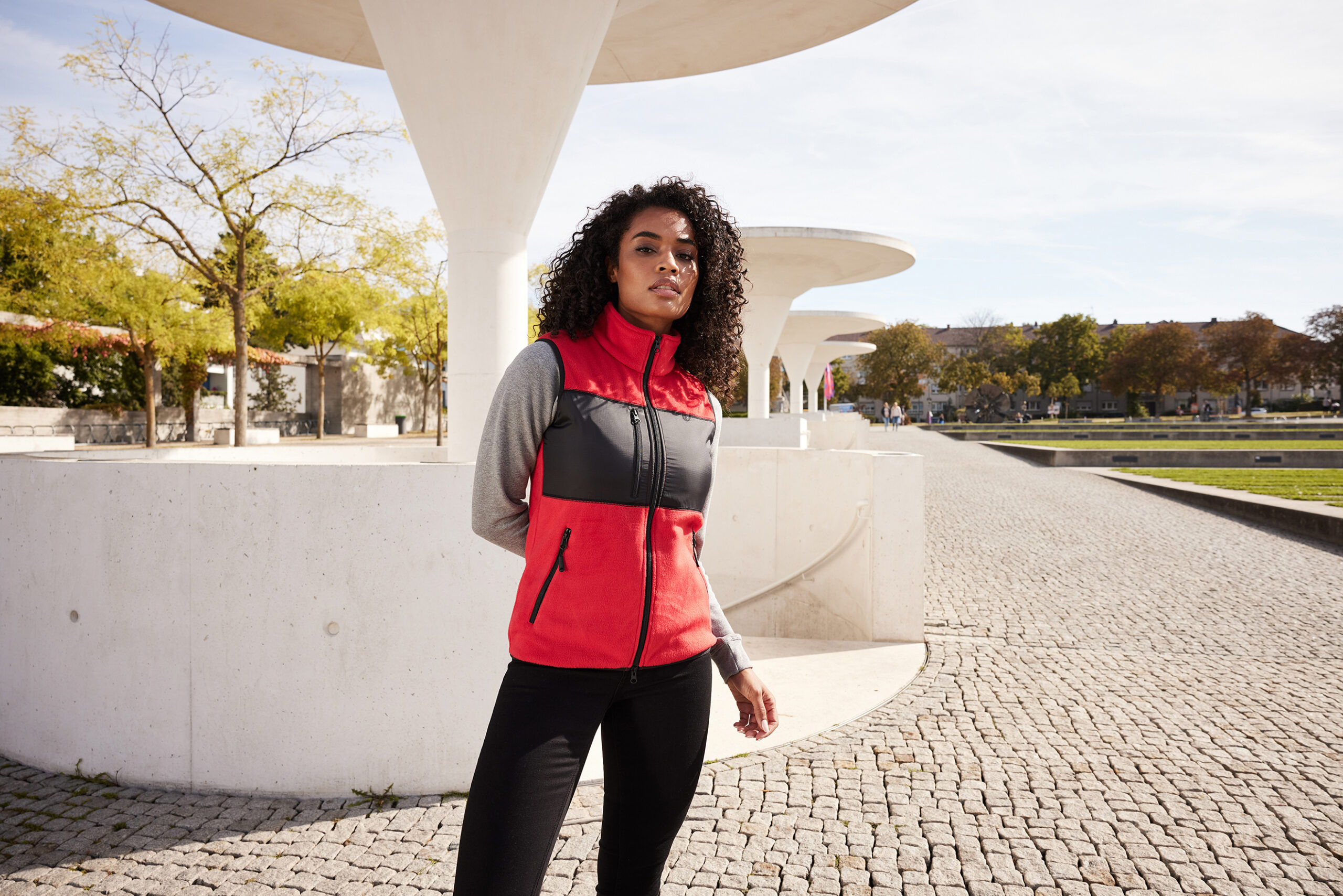 James & Nicholson Ladies' Fleece Vest JN1309