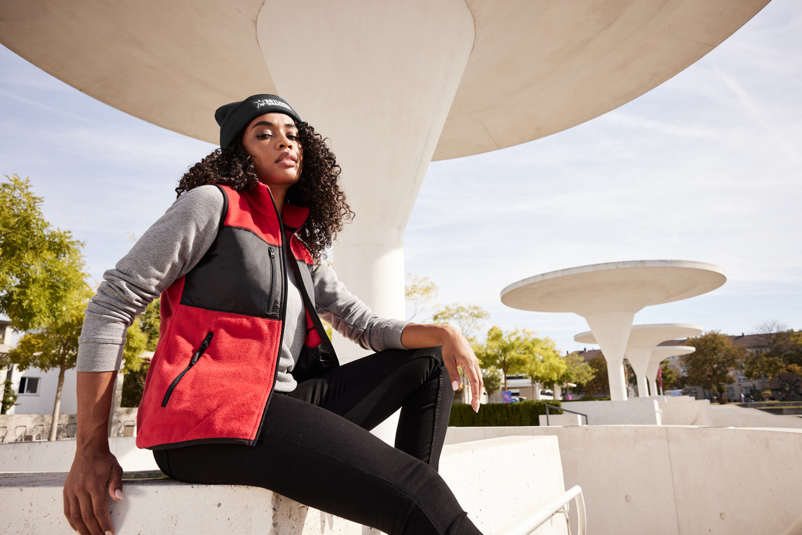 James & Nicholson Ladies' Fleece Vest JN1309