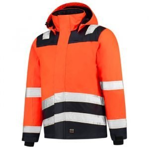 Tricorp Midi Parka High Vis Bicolor 403023 - Fluor Orange-Ink