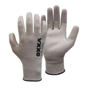 OXXAÂ® X-PU-Palm 14-103 ESD handschoen - grijs/wit