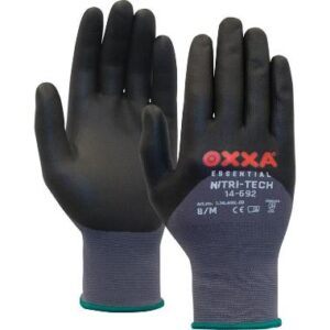 OXXAÂ® Nitri-Tech 14-692 handschoen - zwart/grijs