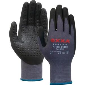 OXXAÂ® Nitri-Tech 14-695 handschoen - zwart/grijs