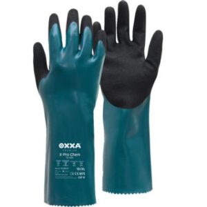 OXXAÂ® X-Pro-Chem 51-900 handschoen - zwart/groen