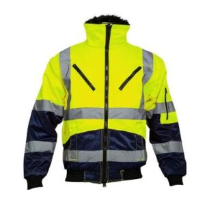 OXXAÂ® Agatha 0962 pilotjack - fluo geel/marineblauw