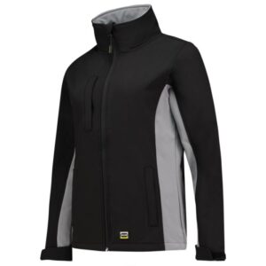 Tricorp Softshell Bicolor Dames 402008 - Black-Grey