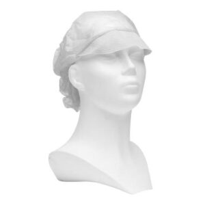 OXXAÂ® Cover 2102 pet met klep en haarnet - wit