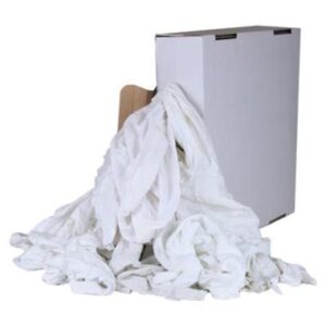 Witte Tricot Poetslappen Ã  5kg - wit