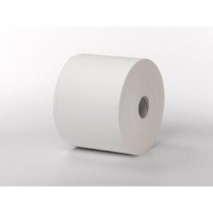 1-laags Maxirol poetsrol, 1000 m x 24 cm, cellulose, wit - standaard