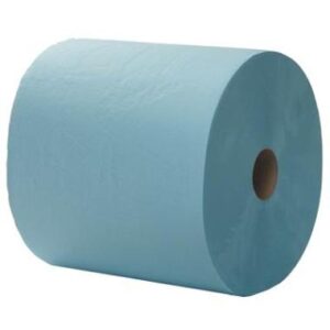 3-laags Maxirol poetsrol, 360 m x 36 cm, recycled, blauw - blauw