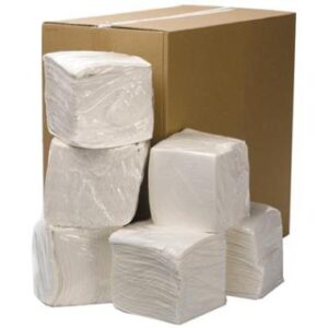 Non-woven poetsdoek, 31x32 cm, 18x56 doeken, wit - wit