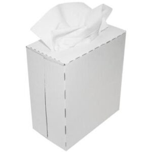 Non-woven poetsdoek, 22x40 cm, 10x90 doeken, wit - wit