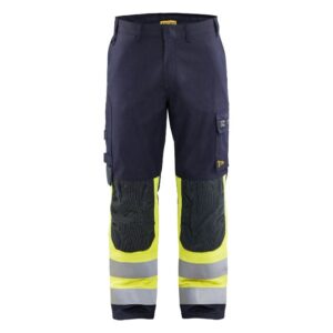 Blåkläder Multinorm werkbroek Inherent 14881512 - Marine/High Vis Geel