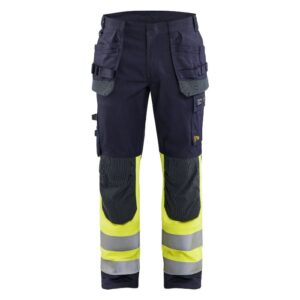 Blåkläder Multinorm werkbroek Inherent 14891512 - Marine/High Vis Geel