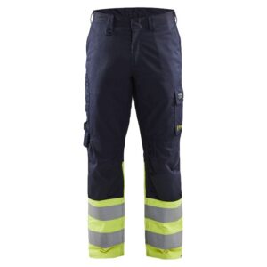 Blåkläder Werkbroek Inherent Steel 17051519 - Marine/High Vis Geel