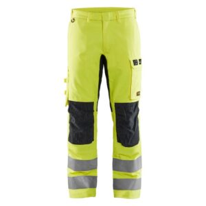 Blåkläder Multinorm werkbroek Inherent met stretch 17881512 - High Vis Geel/Marineblauw
