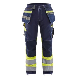 Blåkläder High Vis werkbroek met stretch 17941370 - Marine/High Vis Geel