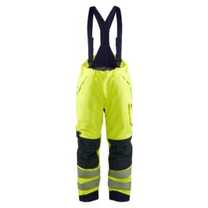 Blåkläder Multinorm Winter bretelbroek 18171534 - High Vis Geel/Marineblauw