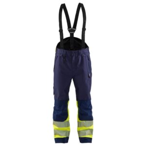 Blåkläder Shell werkbroek High Vis 18771977 - Marine/High Vis Geel