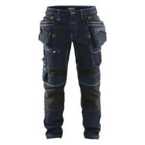 Blåkläder Werkbroek denim stretch X1900 19901141 - Marineblauw/Zwart