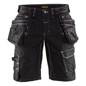 Blåkläder Short denim stretch X1900 19921141 - Zwart