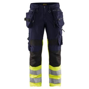 Blåkläder High Vis werkbroek met stretch X1900 19941330 - Marine/High Vis Geel