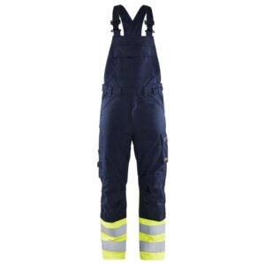 Blåkläder Bretelbroek Inherent Steel 26051519 - Marine/High Vis Geel
