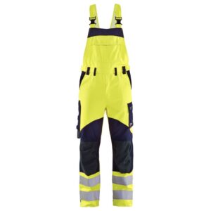 Blåkläder Multinorm bretelbroek Inherent 28891512 - High Vis Geel/Marineblauw