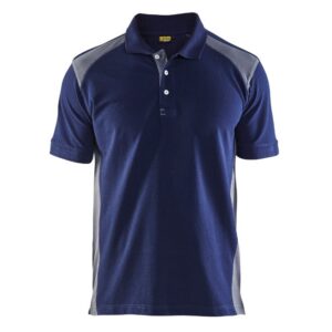 Blåkläder Poloshirt piqué 33241050 - Marineblauw/Grijs