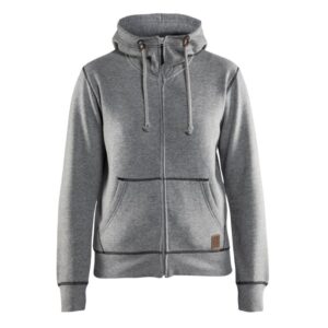 Blåkläder Dames hooded sweatvest 33731157 - Grijs Mêlee