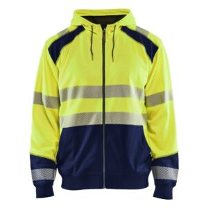Blåkläder Hooded sweatshirt High Vis 35462528 - High Vis Geel/Marineblauw