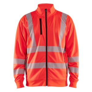 Blåkläder High Vis Sweatshirt met rits 35632538 - High Vis Rood