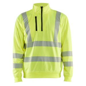 Blåkläder High Vis Sweatshirt halve rits 35642538 - High Vis Geel