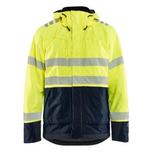 Blåkläder Multinorm shelljack 40881532 - High Vis Geel/Marineblauw