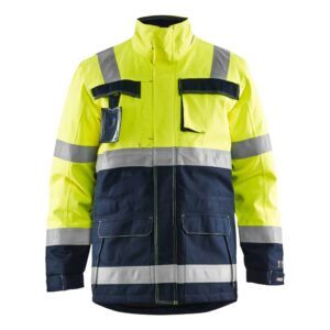 Blåkläder Multinorm winterparka 44681530 - High Vis Geel/Marineblauw