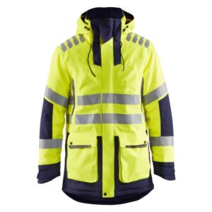Blåkläder High Vis Parka Evolution 44691921 - High Vis Geel/Marineblauw